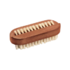 Brosse à ongles en soie blanche arrondie