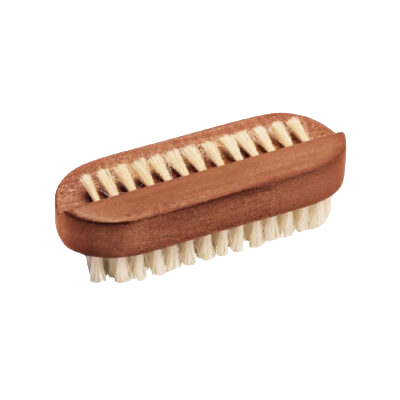 Brosse à ongles en soie blanche arrondie