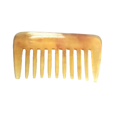 Peigne afro dents larges en corne véritable
