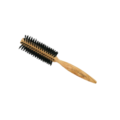 Brosse ronde en bois certifié et poils de sanglier