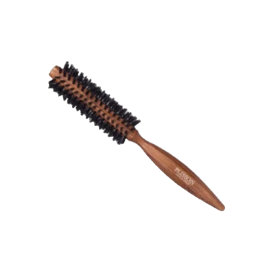 Brosse à brushing bois rouge et poils de sanglier