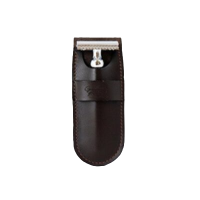Etui en Cuir pour Rasoir Marron