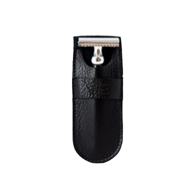 Etui en Cuir pour Rasoir Noir