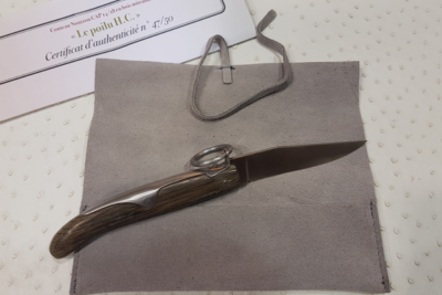 Couteau Nontron bois mitraillé N°47 – Image 2